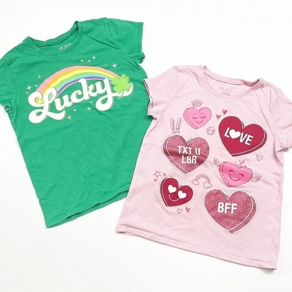 The Children's Place little girls short sleeve graphic t-shirts